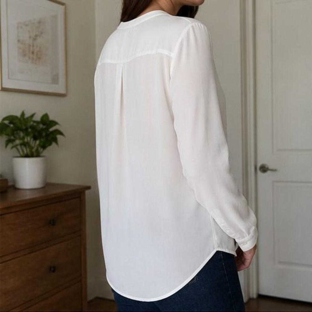 Ivory Ruffle Blouse - Picture 3 of 6